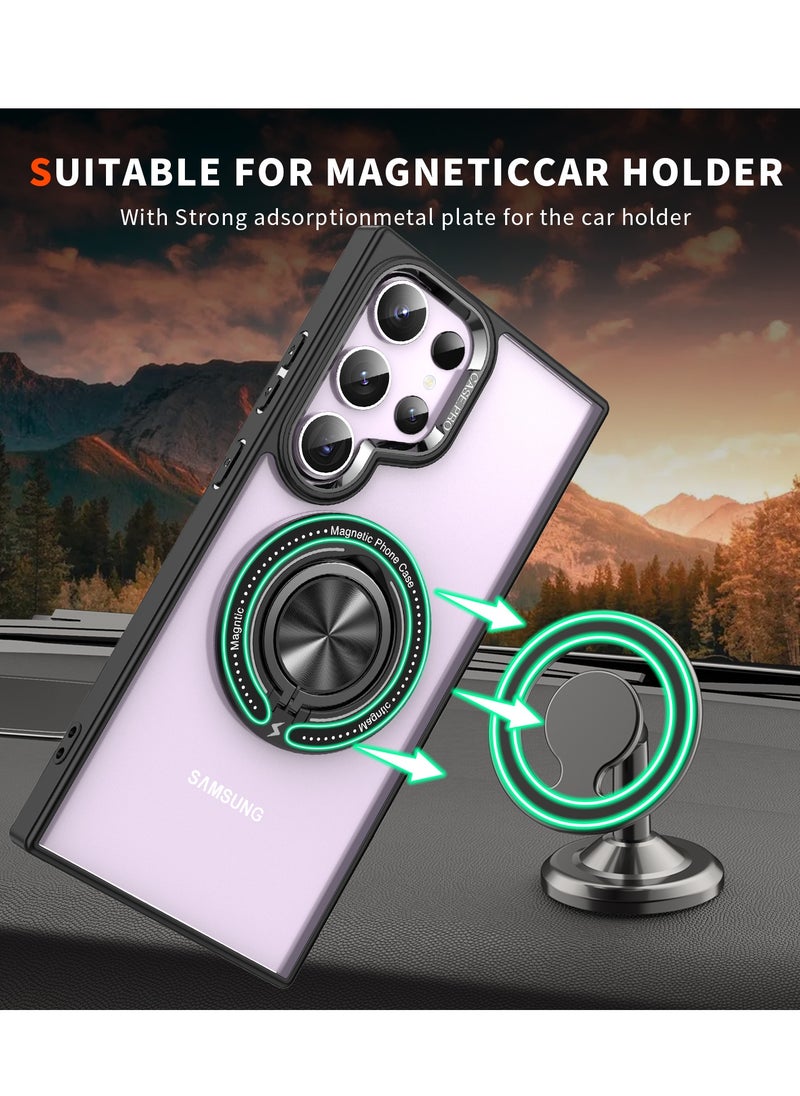 TEAM LUXURY - Samsung S24 Ultra transparent backboard comes with a built-in phone holder for wireless charging - Image 1