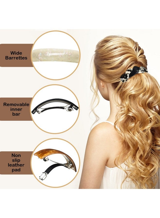 Yinder 9 Pcs Alligator Hair Clips Oval French Barrette Flat Claw Clips Duckbill Sectioning Hair Accessories for Women Jumbo Jaw Hair Clips for Styling Hair Clamps Barrettes for Gifts - Image 5