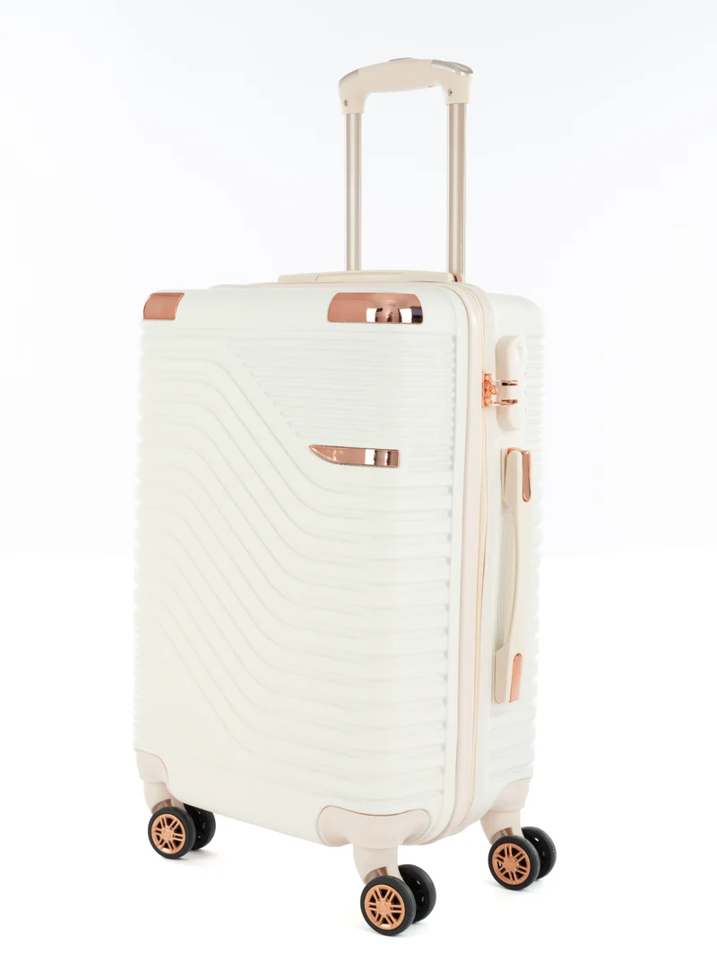 LIMRA Cabin Carry Check-In Luggage Trolley Size 20 inch Beige