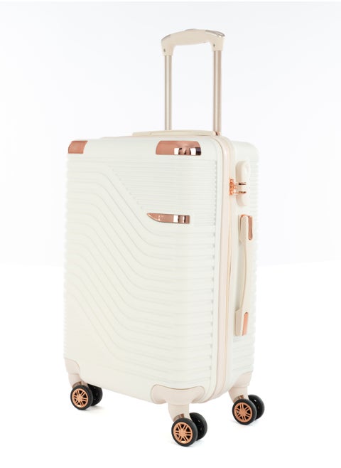 Cabin Carry Check-In Luggage Trolley Size 20 inch Beige