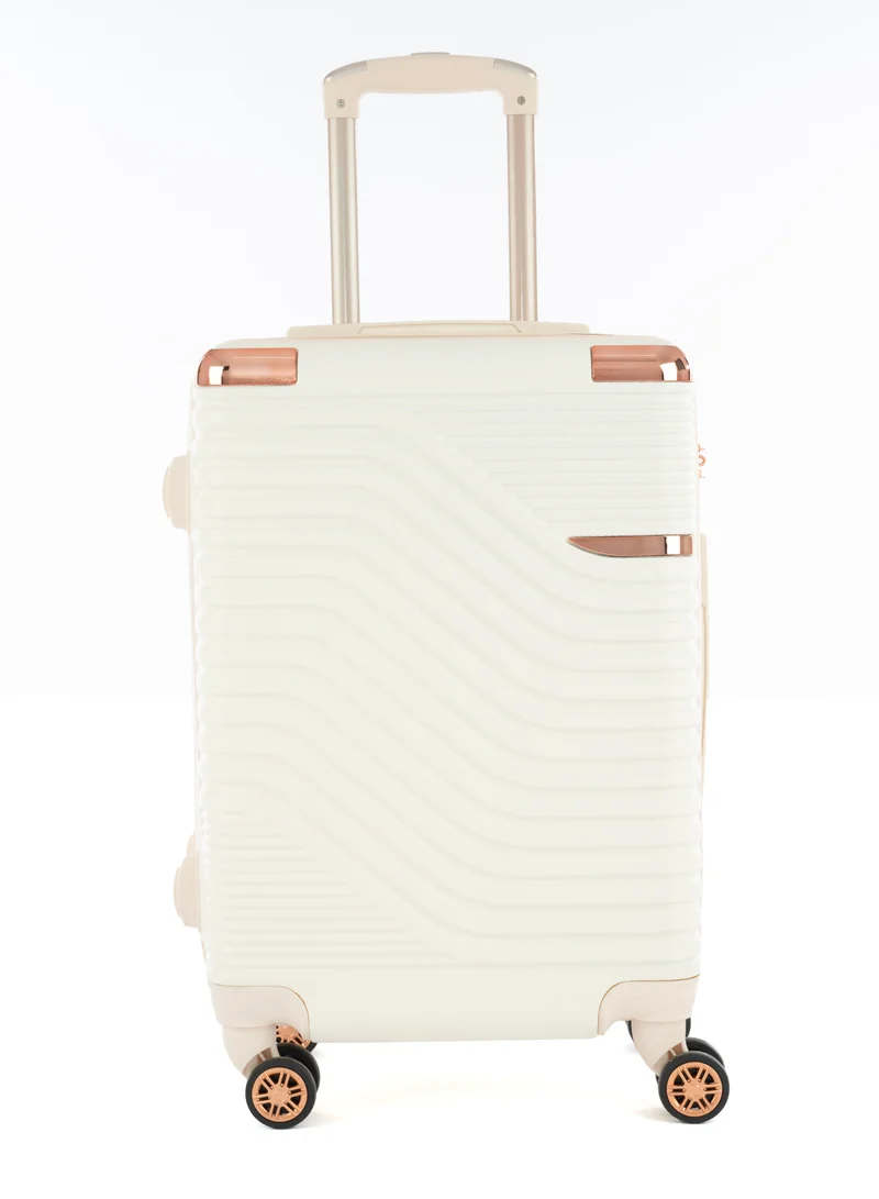 LIMRA Cabin Carry Check-In Luggage Trolley Size 20 inch Beige