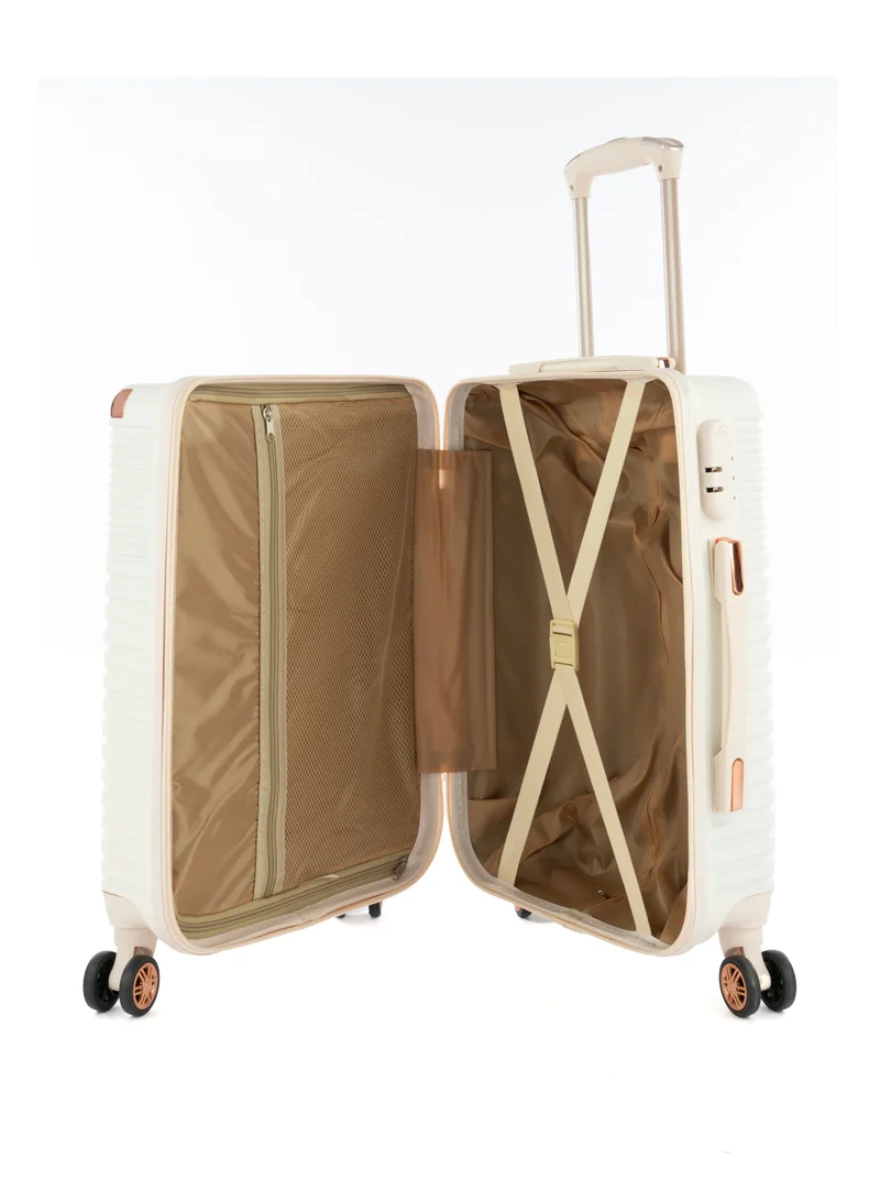 LIMRA Cabin Carry Check-In Luggage Trolley Size 20 inch Beige