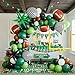 kozee Football Balloon garland arch kit Dark green Brown black balloon large mylar star for sport theme super bowl touch down birthday tailgate party decorations - Image 3