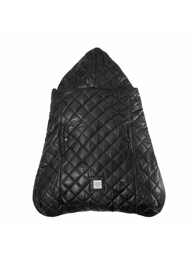 7 A.M. 7AM Enfant Baby Carrier Cover - K-Poncho Universal Fit Winter Ultra Soft Plush Lining, Water Repellent Bunting Bag with Adjustable Hood, Multifunctional Stroller & Car Seat Blanket Cover | (0-3T) - Image 2