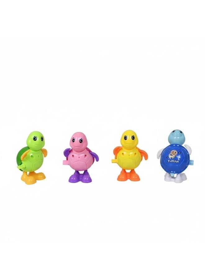 Toyland Pack of 12PCS- Kids Wind-Up Turtle Toy – Jumping, Walking & Fun Movement Toy - Image 2