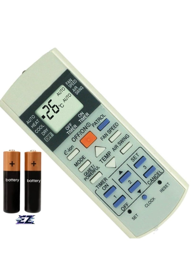ELTRAZONE Replacement Remote Control for Panasonic Air Conditioner Models A75C3058, A75C3068, A75C2988, A75C2604, A75C3169, A75C3173, A75C2989, A75C2582 - Image 1