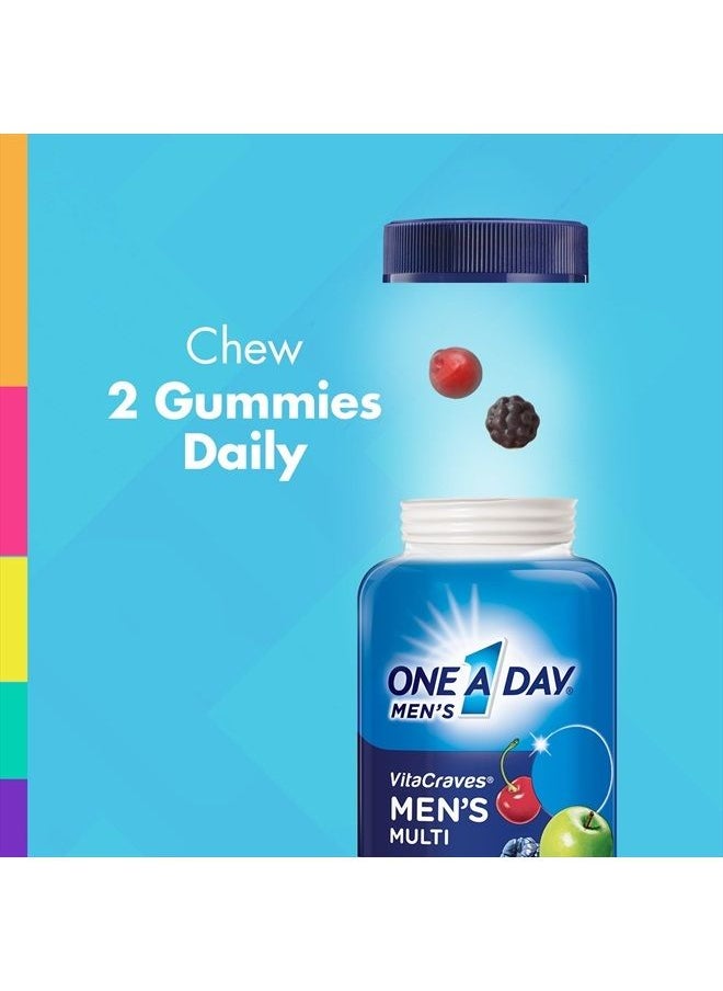 ONE A DAY - One A Day Men's VitaCraves Multivitamin Gummies, Supplement with Vitamins A, C, E, B6, B12, and Vitamin D, 150 count - Image 1