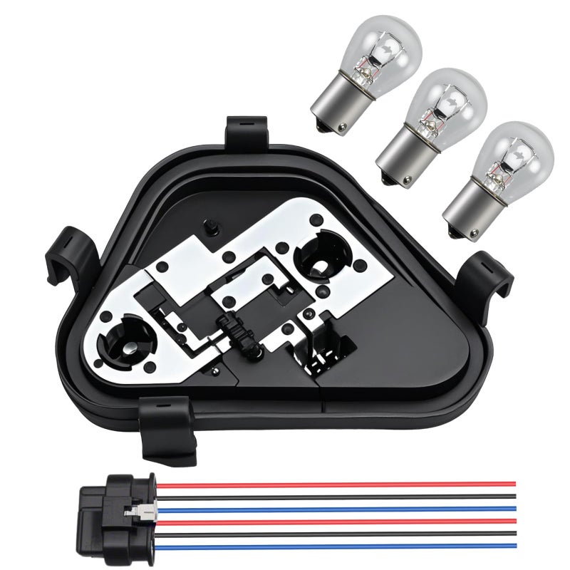 KPALAG Driver Side Rear Tail Lamp Holder Bracket Socket Plug Connector with Bulbs and Harness Compatible with BMW 3 Series 320i 328i 335i 328d 20122015 Replace 63217313043 - Image 2