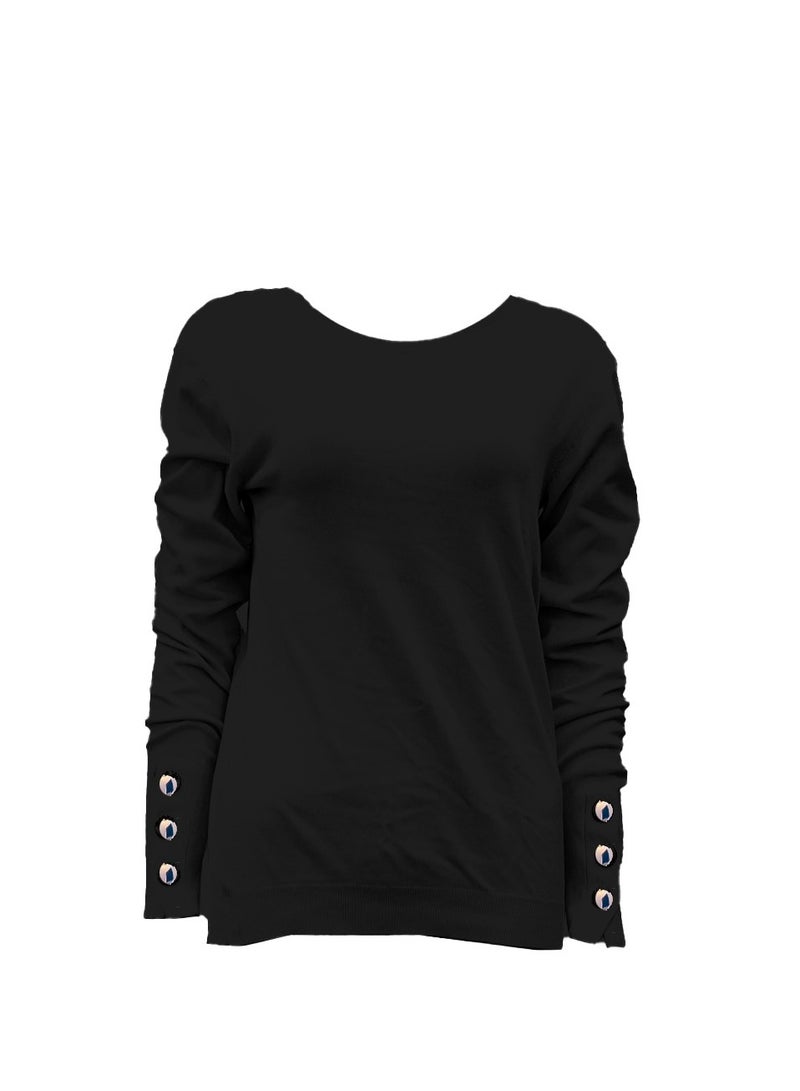 GUESS Guess Women Long Sleeve Black Winter Top  - Image 2