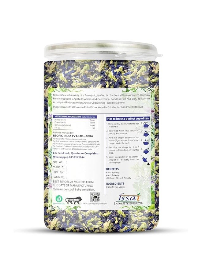 BRALCON Hibiscus Flower Tea and Butterfly Pea Flower Tea- 100g(50g x 2 Pack) | Hibiscus Tea Leaves | Blue Pea Tea| - Image 2