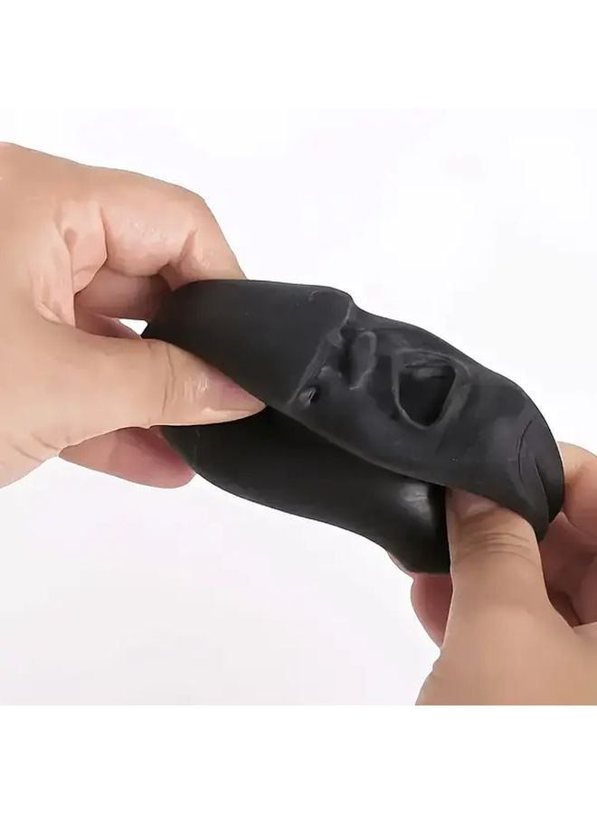 Black Face Stress Balls 2Pcs Funny Squeeze Toys Adults Kids Classroom Office Prizes - Image 5