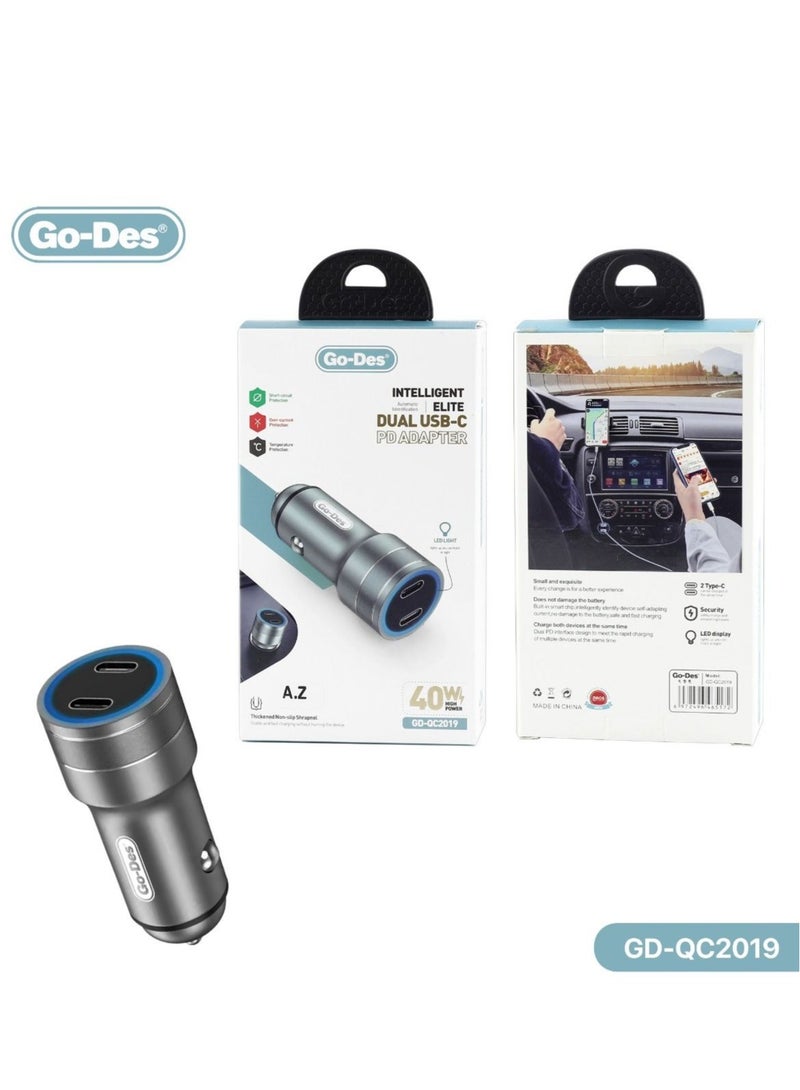 JAJEEK 40W PD Car Charger – Fast USB-C & USB-A Charging for iPhone, Android, and More - Image 4