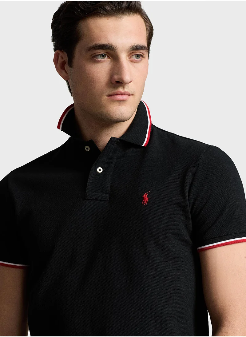 بولو رالف لورين Slim Fit Mesh Polo Shirt