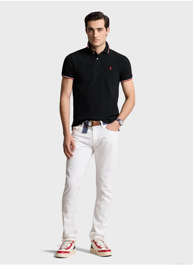 بولو رالف لورين Slim Fit Mesh Polo Shirt