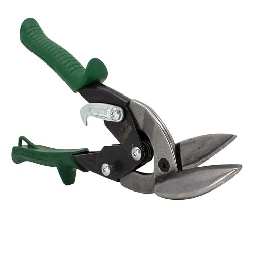 Midwest Snips Midwest Tool & Cutlery Aviation Snip - Right Cut Offset Tin Cutting Shears with Forged Blade & KUSH'N-POWER Comfort Grips - MWT-6510R, Offset Cut - Image 2