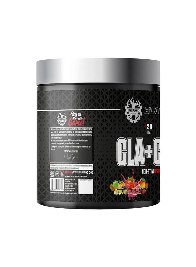 DEXTER JACKSON ديكستر جاكسون بلاك سيريز CLA + كارنيتين | نكهة فواكه البونش | 50 حصة، 300 جرام | دعم متقدم لإدارة الوزن - Image 2