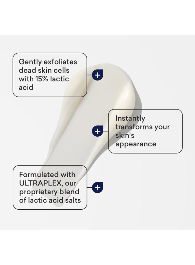 AmLactin لوشن مكثف للشفاء للجسم للبشرة الجافة، 7.9 أونصة زجاجة مضخة، مقشر ومرطب 2 في 1 مع السيراميدات و15% حمض اللاكتيك لتخفيف 24 ساعة من البشرة الجافة (قد يختلف التعبئة) - Image 4