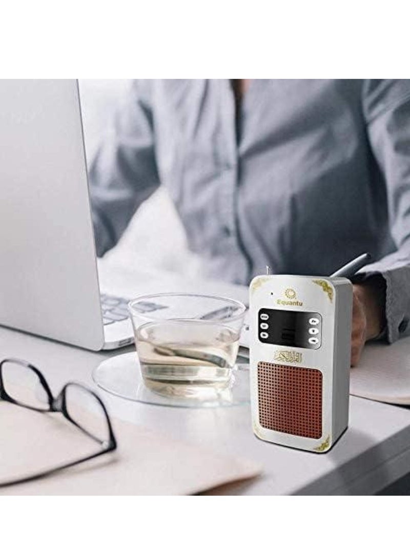 Equantu Holy Wall Speaker Bluetooth Al-Quran Light Speaker SQ669 | Portable Quran Speaker with LED Light, Supports Bluetooth Connectivity for Audio, High-Quality Sound, Ideal for Recitation, Quran Listening, and Islamic Home Decor – Perfect Gift for Muslims - Image 4