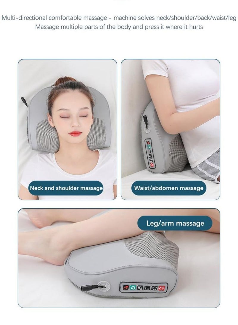 New Upgraded Electric Neck Massager Can Relax The Muscles Of The Whole Body 27*33*12Cm Black/Green - Image 4