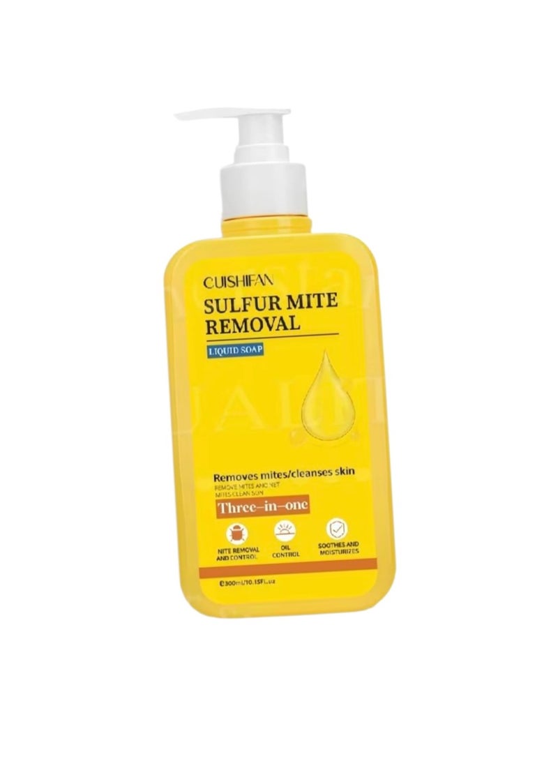 Sulfur mite removal shower gel