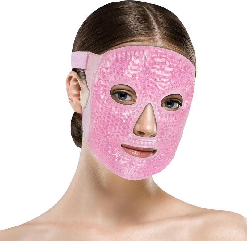 Snivy Snivy Cold Face Eye Masks Ice Face Mask Hot Cold Compress For Dark Circles Puffiness Migraines Headache Stress Redness Cooling Face Masks For Women Man Skin Care  - Image 1