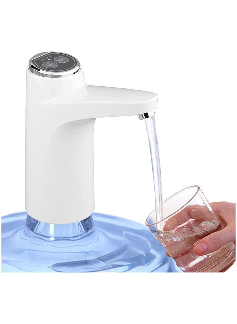 Macon Water Dispenser Pump, Water Bottle Pump, USB Charging Portable Electric Water Pump for 3-5 Gallon Jugs Automatic Portable Water Dispenser for Office, Home, Camping, Kitchen - Image 1