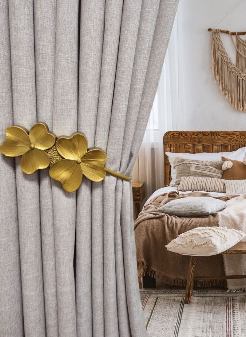 QBAID مساند ستائر عدد 2 – خطافات جدارية لتثبيت الستائر وإضفاء لمسة ديكور أنيقة - Image 1