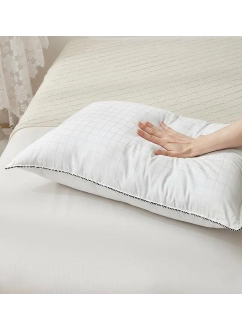 Reve 300TC High Quality Soft Cotton Pillow White 50 x 75cm DOBBY-50X75