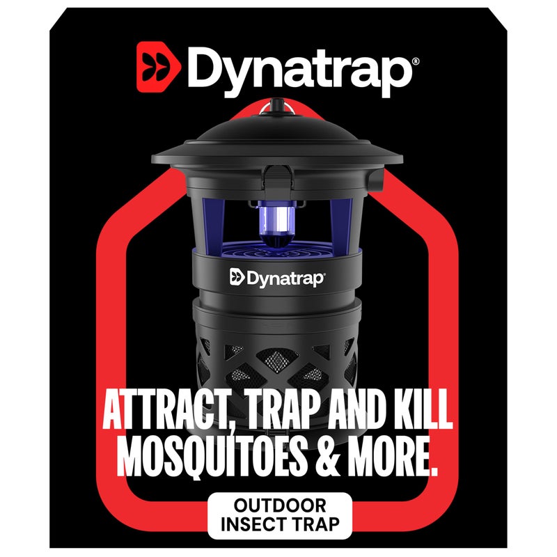 Dynatrap DT1130SR 1/2 Acre Mosquito & Flying Insect Outdoor Trap and Killer â€“ Kills Mosquitoes, Flies, Wasps, Gnats, & Other Flying Insects - Bug Zapper Alternative â€“ Black - Image 2