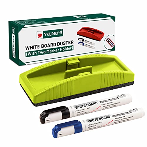YAJNAS® Premium Non Magnetic White Board Duster with 2 Marker | | Whiteboard Eraser for Erasing White Board Marker or Chalk Board Writing | Blackboard Duster (Assorted Color)(Combo Pack of 3 Items) - Image 3