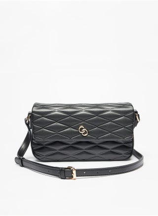 Quilted Crossbody Bag with Adjustable Strap and Flap Closure - pzsku/ZDD045507DC3102B5E31DZ/45/_/1724080604/43101d07-a6d7-455a-9c8b-49d5ad61514f