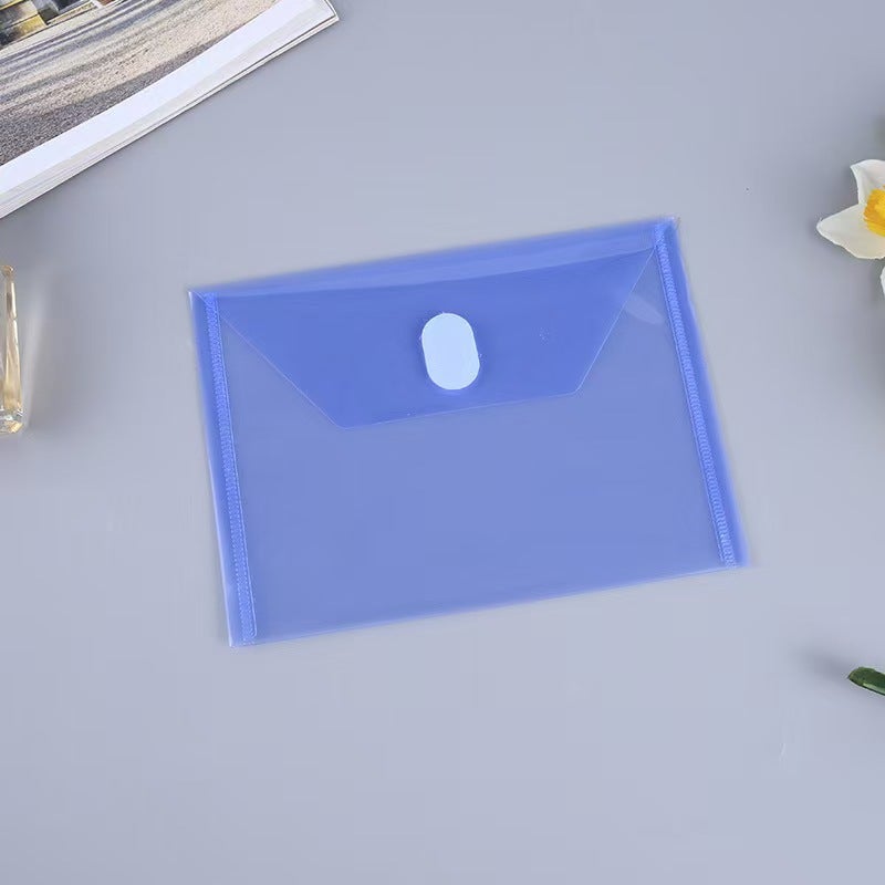 Transparent A4 Velcro File Bag A5 Horizontal Envelope Bag A6 Small Bill Storage Bag A7 Waterproof And Dustproof Certificate Bag - Image 1