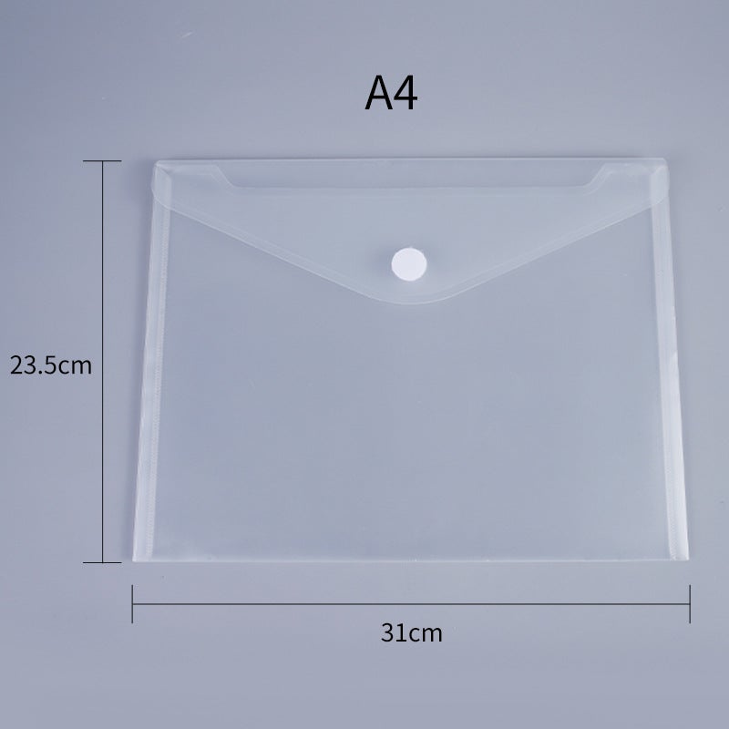 Transparent A4 Velcro File Bag A5 Horizontal Envelope Bag A6 Small Bill Storage Bag A7 Waterproof And Dustproof Certificate Bag - Image 3