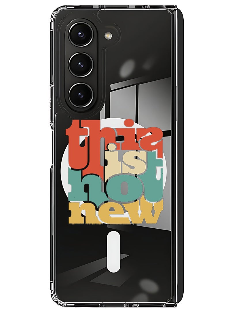 Theodor Magnetic Case for Samsung Galaxy Z Fold 5 Compatible with MagSafe Wireless Charging, Shockproof Phone Bumper Cover This is not new - Image 1