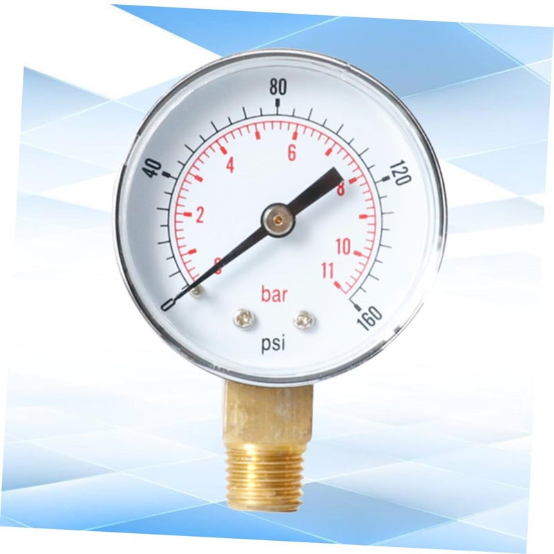 2pcs Heavy Duty Tire Pressure Gauge Psi High Precision Air Compressor Gauge Red - Image 4