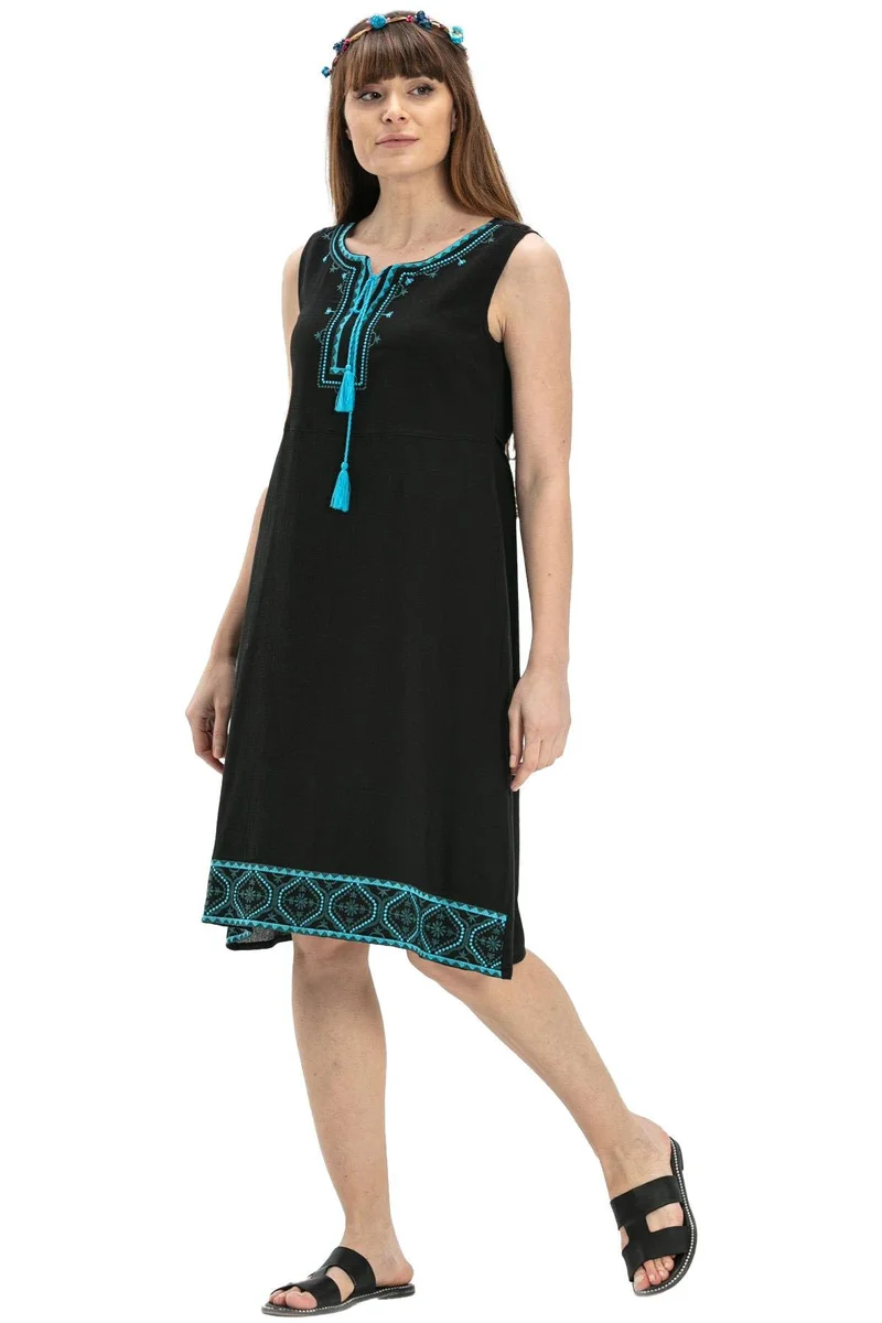 Eliş Şile Bezi Embroidered A-Line Dress