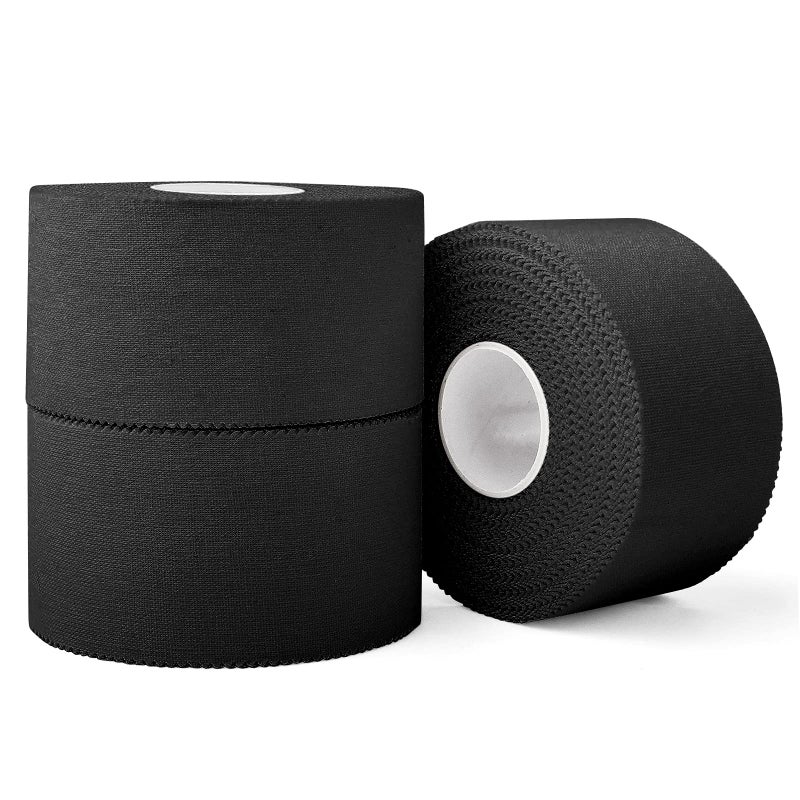 3 Pack Black Athletic Sports Tape Very Strong Easy Tear No Sticky Residue Tape for Athlete Sport Trainers First Aid Injury WrapSuitable for BatsTennisGymnastics Boxing15in X 35ft