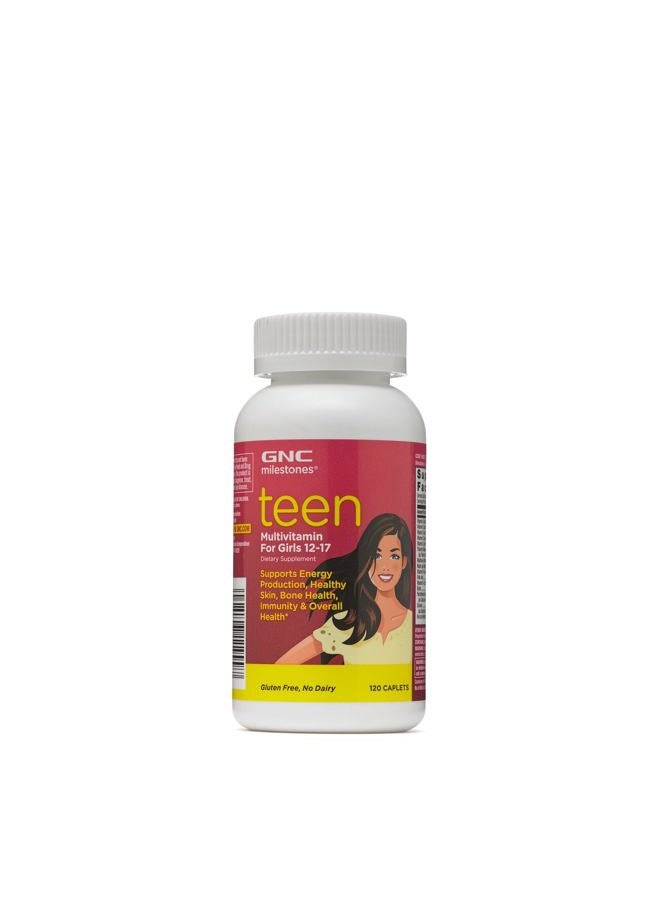 GNC MILESTONES TEEN MULTIVITAMINS FOR GIRLS 12-17 - Image 1