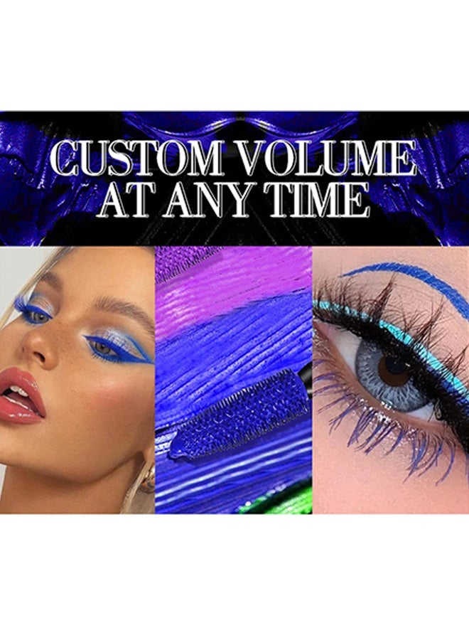 ماكس فاين ماسكارا 5D، ماسكارا ألياف الحرير 5D مقاومة للماء، رموش أطول وأكثر كثافة وفخامة، تدوم طويلاً، تمدد دراماتيكي، مقاومة للتلطخ، تركيبة مضادة للحساسية، #05 بنفسجي - Image 5