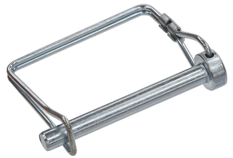 LinaLife 4 Pack Square Loop Wire Lock Pin 3/8" Shaft Locking Pin Square Loop Pto Pin Safety Coupler Hitch Pin for Farm Trailers Lawn Garden Square Loop - Image 4