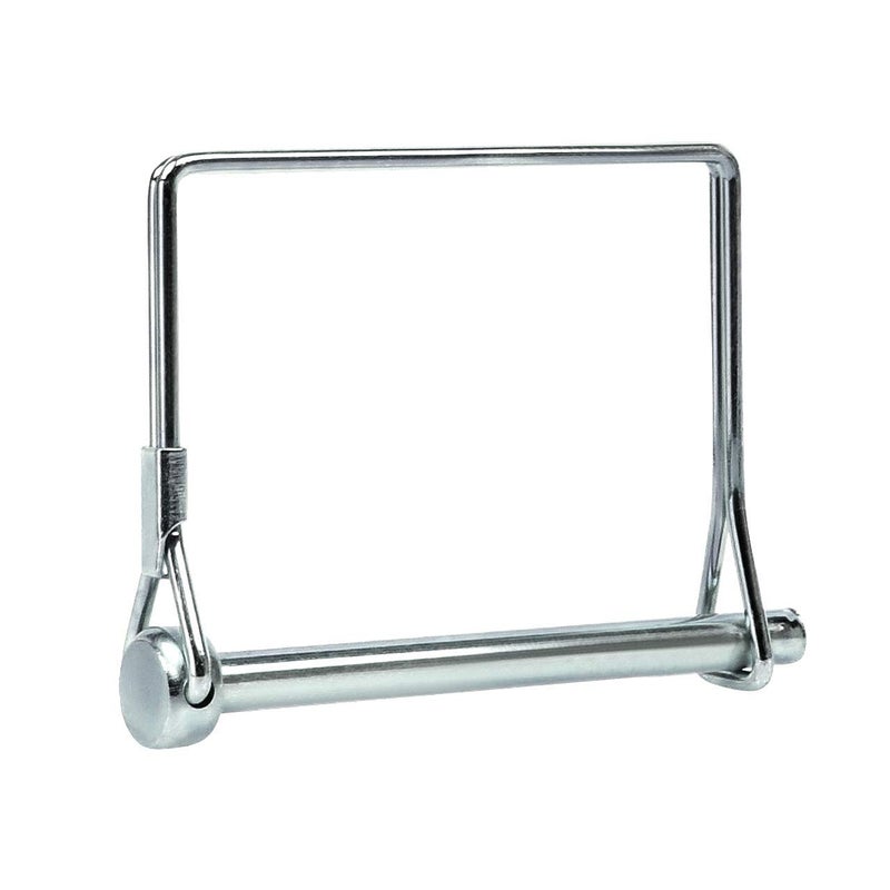 LinaLife 4 Pack Square Loop Wire Lock Pin 3/8" Shaft Locking Pin Square Loop Pto Pin Safety Coupler Hitch Pin for Farm Trailers Lawn Garden Square Loop - Image 3
