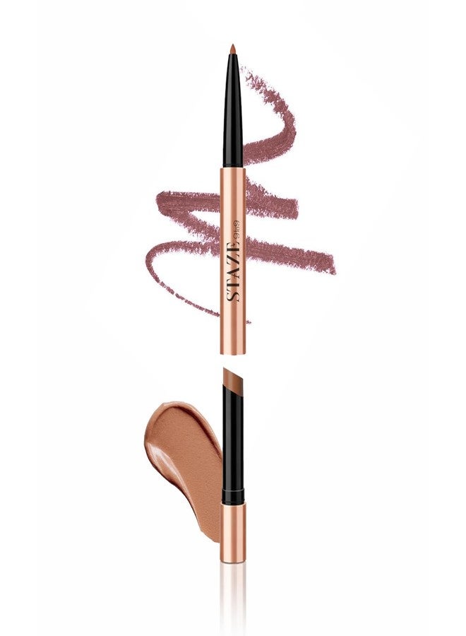 Staze 9to9 Twin Flame 2in1 Lipstick + Lip Liner | High-shine Lipstick | Transfer-proof Lip Liner | 01 Love Struck | 2g - Image 1