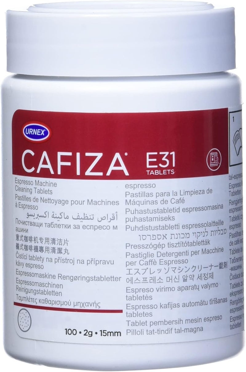 Urnex Cafiza Professional Espresso Machine Cleaning Tablets, 100 Count - Image 1