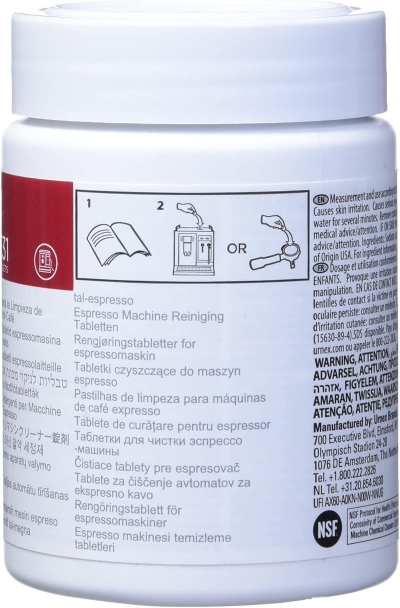 Urnex Cafiza Professional Espresso Machine Cleaning Tablets, 100 Count - Image 2