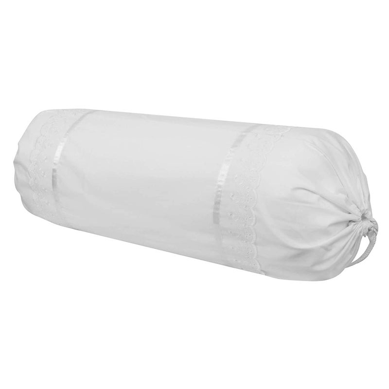 VHC غطاء وسادة مزخرف من قطن VHC 100% 30 * 30 عبوة من 2 (أبيض) - Image 3
