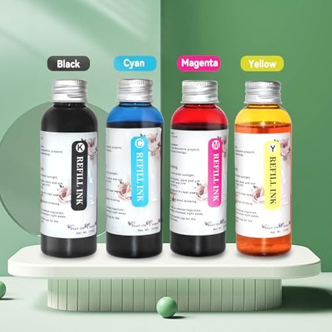 طقم إعادة تعبئة الحبر 4100 مل، مناسب لـ 280XL 281XL 270XL 271XL 250XL 251XL، حبر إعادة التعبئة متوافق مع طابعة PIXMA TS702A TS702 TR8620A TR8622A TR6320 - Image 2