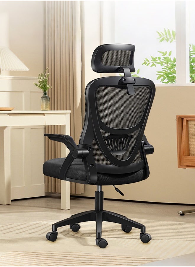 Office Chair Gaming Chair Ergonomic Office Chair, Breathable Mesh Design High Back Desk Chair with Adjustable Headrest Swivel Armrest and Lumbar Support