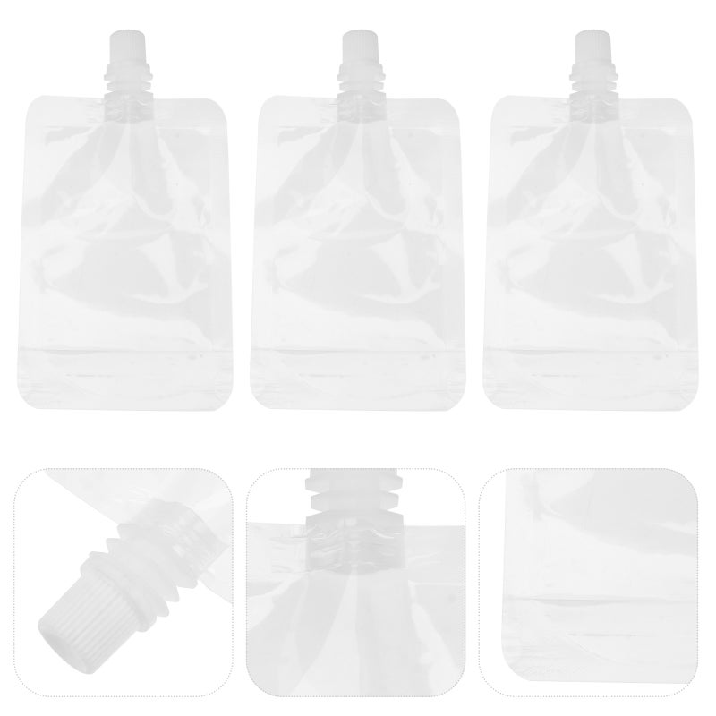 30Pcs 100ML Transparent Drinks Flasks Liquor Pouch Reusable Beverages Drinking Flasks - Image 2
