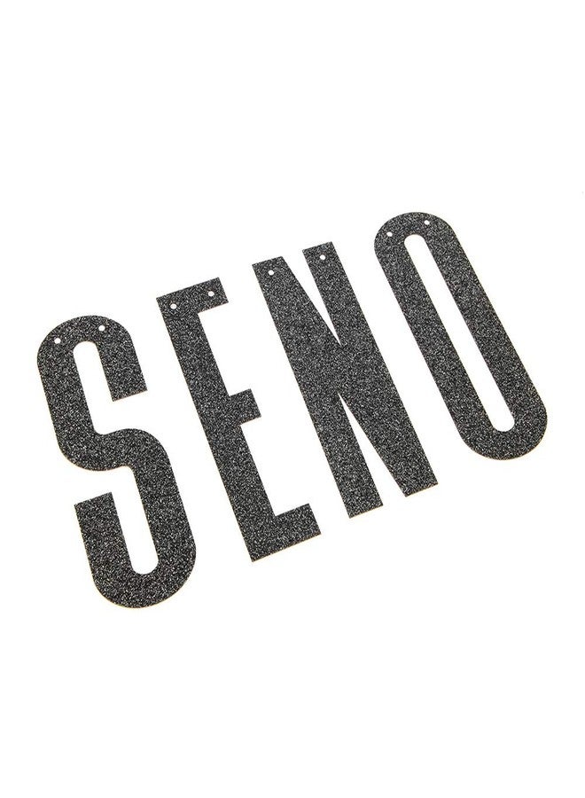 INNORU Black Glitter Senior Banner for Congrats Grad Banner - High School College Graduation Party Bunting Decoration - Image 5