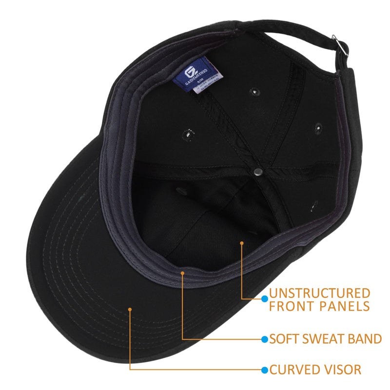 GADIEMKENSD Winter Baseball Caps Unstructured Wool Dad Hat Warm Trucker Hats Work Cap Workout Thick for Mens Womens 7-7 1/4 Black - Image 4